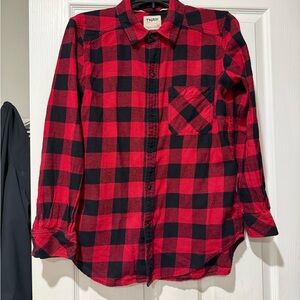 TNA Women’s  Red and Black Checkered Shirt